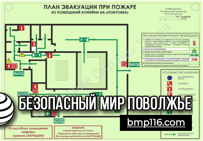 Фотолюминесцентный план эвакуации купить в Елабуге